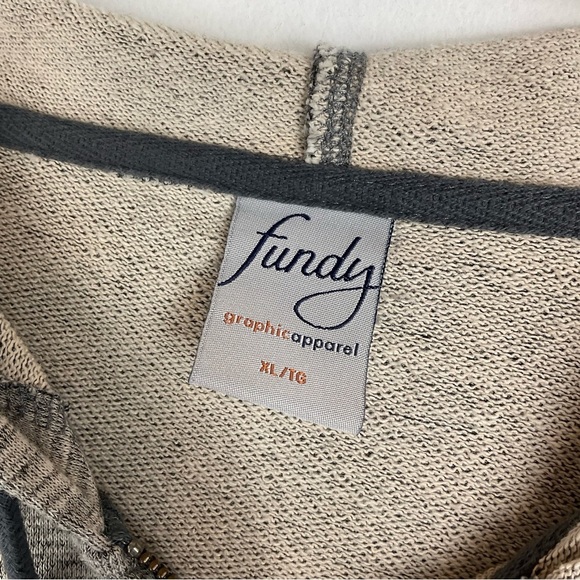 Fundy Hoodie Jasper National Park Hooded Sweatshirt Grey Zip Up Womens Size XL - Picture 4 of 8